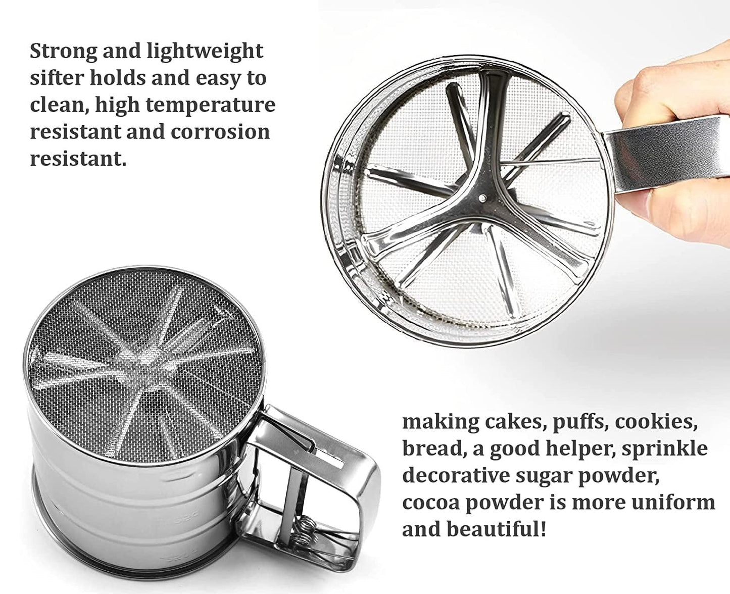 Stainless Steel Mesh Flour Sifter