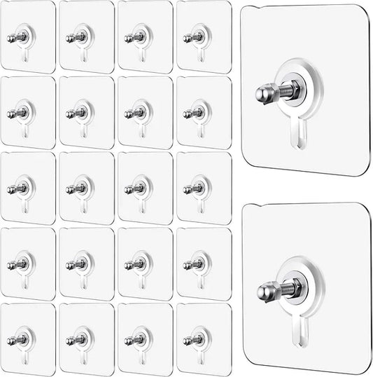 Self Adhesive Heavy Duty Hooks ( Pack Of 40 )